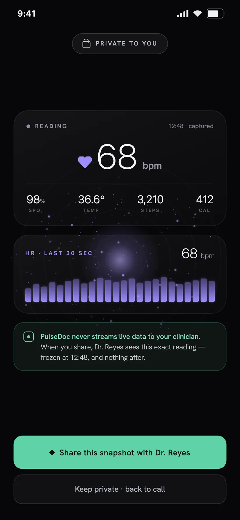 PulseDoc — You choose what they see